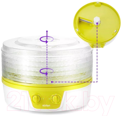 Сушилка для овощей и фруктов Kitfort KT-1935-2- фото5