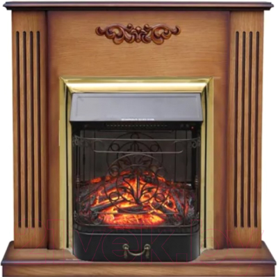 Каминокомплект Смолком Lumsden + Majestic FXM Brass BLT-999А-3M(BR) (дуб антик)