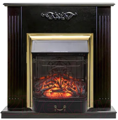 Каминокомплект Смолком Lumsden + Majestic FXM Brass BLT-999А-3M(BR) (темный орех)- фото