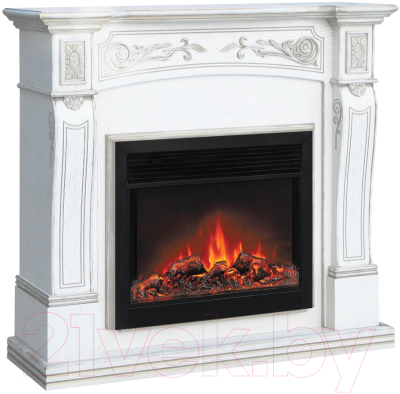Каминокомплект Смолком Turin MB/JUP/SYM26 + Moonblaze Deluxe-s BL LT (бьянко белый)