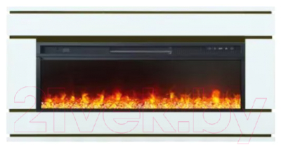 Каминокомплект Смолком Valerie V42 Vision + 42 LED (бьянко белый)- фото