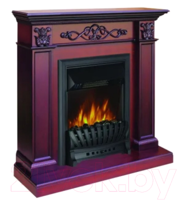 Каминокомплект Смолком Verona + Aspen Black (махагон коричневый антик)- фото2
