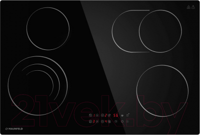 Электрическая варочная панель Maunfeld CVCE.774-SM.T-BK- фото2