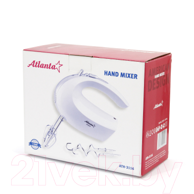 Миксер ручной Atlanta ATH-3116 (белый)- фото5