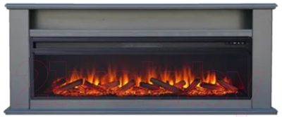 Каминокомплект Смолком Govard V60 + Vision 60 LOG LED (серый графит)- фото