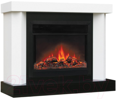 Каминокомплект Смолком Yukon MB/JUP/SYM26 + Moonblaze Deluxe-s BL LT (бьянко белый/черный)- фото2