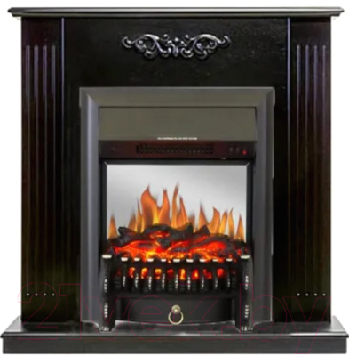 Каминокомплект Смолком Lumsden + Fobos-s Lux BL LT (темный орех)- фото
