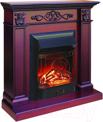 Каминокомплект Смолком Verona + Majestic-s Lux BL LT (махагон коричневый антик)
