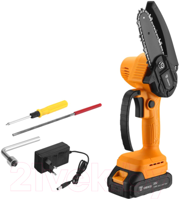Пила цепная аккумуляторная Deko DKCHS 20-4 / 063-4307- фото2