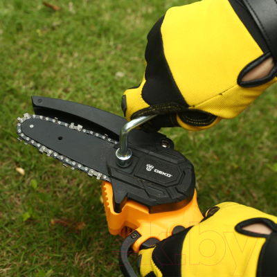 Пила цепная аккумуляторная Deko DKCHS 20-4 / 063-4307- фото5