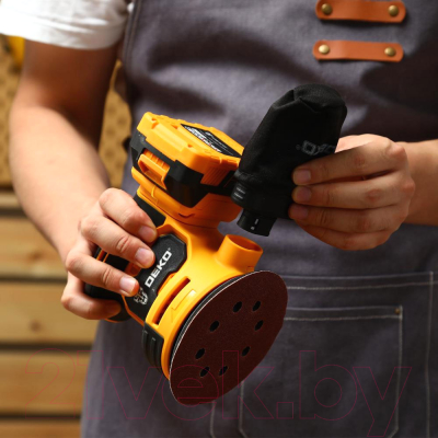 Эксцентриковая шлифовальная машина Deko DKCG20-125 / 063-4022- фото7