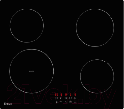 Индукционная варочная панель Evelux HEI 641 B- фото