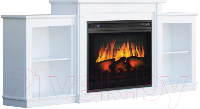 Каминокомплект Смолком Jazz2 V23 + Vision 23 EF LED 3D FX (бьянко белый)- фото2