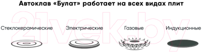 Автоклав для консервирования Helicon Булат (25л, +тэн и блок управления)- фото9