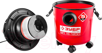 Профессиональный пылесос Зубр ПУ-15-1200 М1- фото6