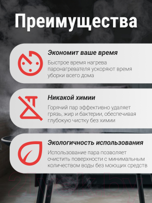 Пароочиститель Sundays Home QJ05-01 (синий)- фото5