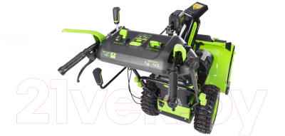 Снегоуборщик аккумуляторный Greenworks GD82ST56 82V / 2602807- фото3