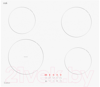Индукционная варочная панель Evelux HEI 641 W- фото