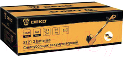 Снегоуборщик аккумуляторный Deko ST21 Set / 063-4441- фото2
