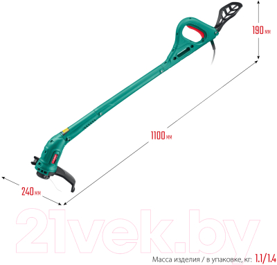 Триммер электрический Зубр ТСН-25-300- фото4