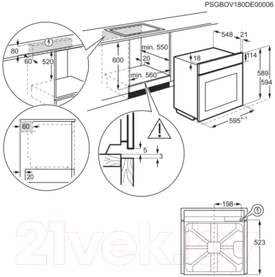 Электрический духовой шкаф Electrolux EOF3H70X- фото10