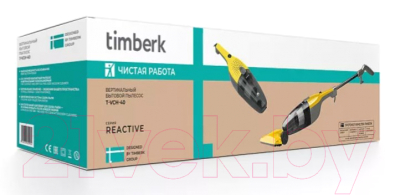 Вертикальный пылесос Timberk T-VCH-40 (желтый)- фото7