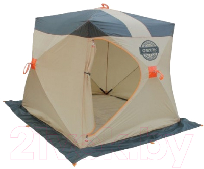 Палатка Митек Омуль-Куб 1 (хаки/бежевый)- фото