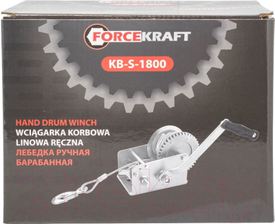 Лебедка ручная ForceKraft FK-KB-S-1800- фото2