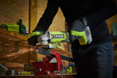 Угловая шлифовальная машина Ryobi RAG18115-0 / 5133005402- фото5