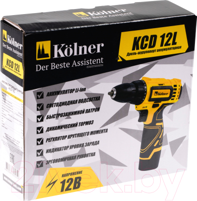 Аккумуляторная дрель-шуруповерт Kolner KCD 12L- фото5