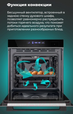 Электрический духовой шкаф Maunfeld MEOR7216STB- фото9
