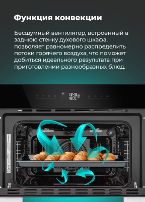 Электрический духовой шкаф Maunfeld AMCO458GW- фото7