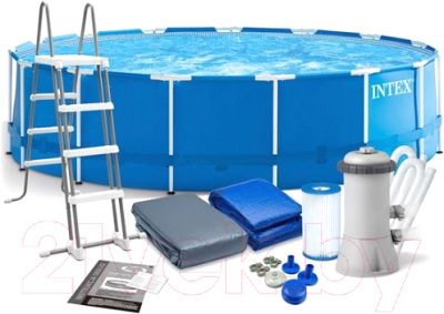 Каркасный бассейн Intex Metal Frame / 28242NP- фото, картинка Каркасный бассейн Intex Metal Frame / 28242NP- фото