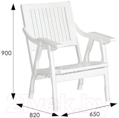 Кресло садовое Мебелик Массив решетка- фото6