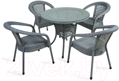 Стол садовый AIKO Deco 5045П круглый д.90 90х90х75- фото4