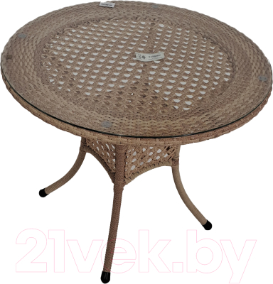 Стол садовый AIKO Deco 7035П круглый д.90 90х90х75- фото
