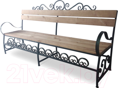 Скамья садовая СтальСнабДизайн ЛК-1- фото