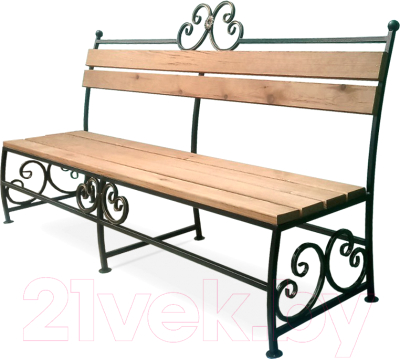 Скамья садовая СтальСнабДизайн ЛК-4- фото