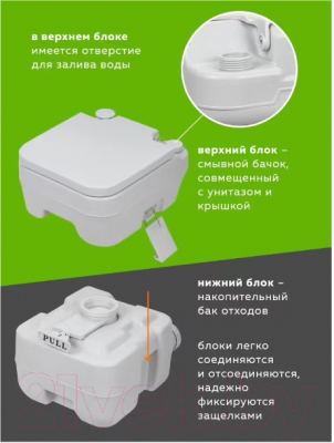 Портативный биотуалет ISMA ISMA-PT20-2- фото6