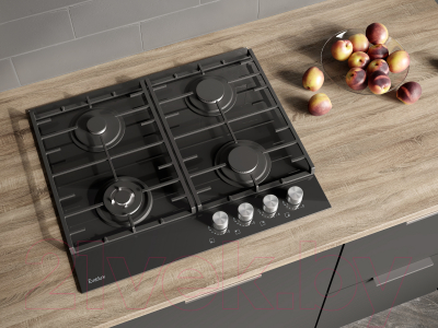 Газовая варочная панель Evelux HEG 650 BG- фото4