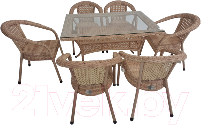 Комплект садовой мебели AIKO Deco 7035 прямоугольный- фото