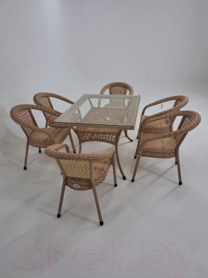 Комплект садовой мебели AIKO Deco 7035 прямоугольный- фото2
