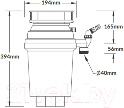 Измельчитель отходов McAlpine WDU-3ASEU-POL- фото2