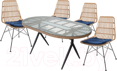 Комплект садовой мебели Garden Story Габриел / GS005/GS007 - фото, картинка Комплект садовой мебели Garden Story Габриел / GS005/GS007