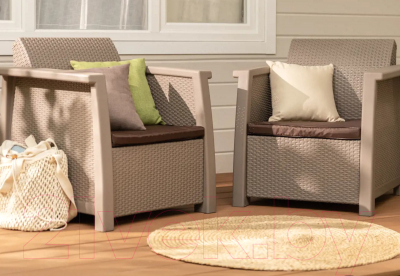 Комплект кресел садовых Keter Toledo Duo / 254010- фото2