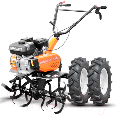 Мотокультиватор Skiper SP-720 + колеса Brado 4.00-8