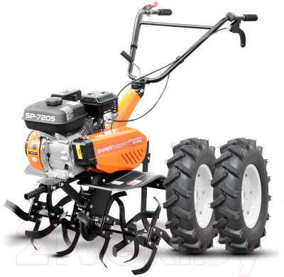 Мотокультиватор бензиновый Skiper SP-720S + колеса Brado 4.00-8- фото