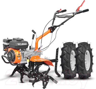 Мотокультиватор Skiper SP-800 + колеса Brado 5.00-10 (комплект)- фото