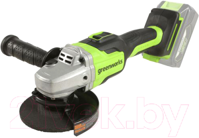Угловая шлифовальная машина Greenworks GD24AGK4 бесщеточная 24V / 3200207UB- фото2