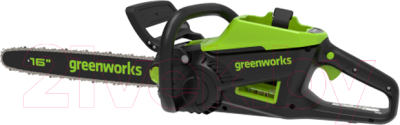Электропила цепная Greenworks GD60CS25 бесщеточная 60V 40см / 2008907- фото